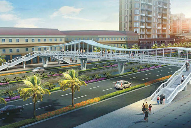 广州南方医院人行天桥桩基托换工程