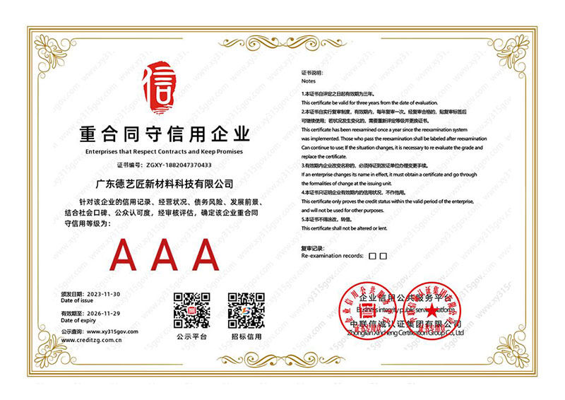 重合同守信用企业